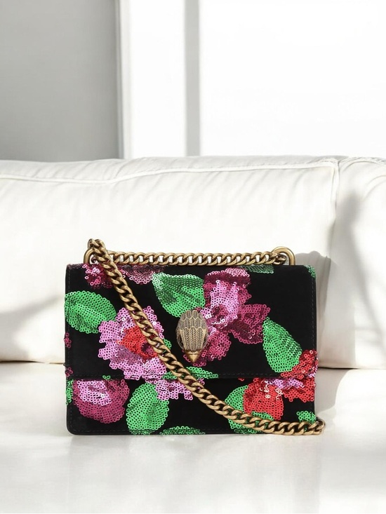 Kurt Geiger Handbags - Kurt Geiger London Shoreditch Floral Sequin Small Crossbody Bag